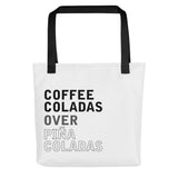 Coffee Coladas > Piña Coladas Tote bag