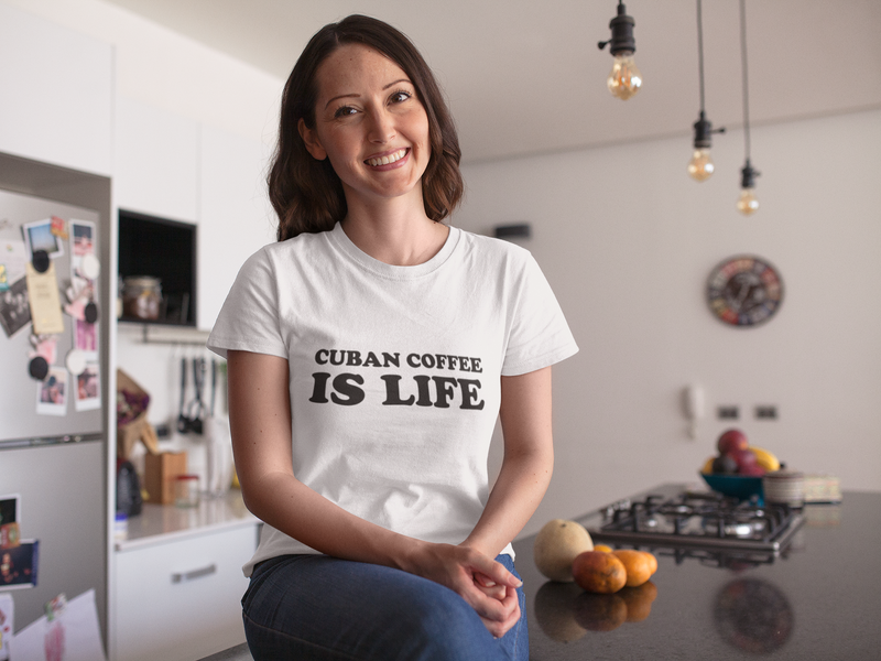 Cuban Coffee is LIFE - Women's short sleeve t-shirt