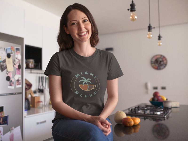 Miami Blend - Round Logo Unisex Organic T-Shirt