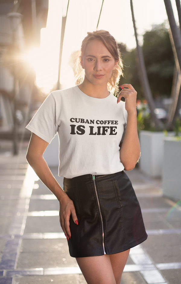 Cuban Coffee is LIFE - Women's short sleeve t-shirt