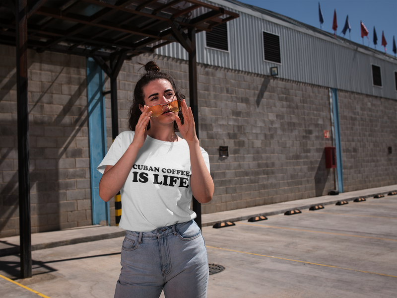 Cuban Coffee is LIFE - Women's short sleeve t-shirt