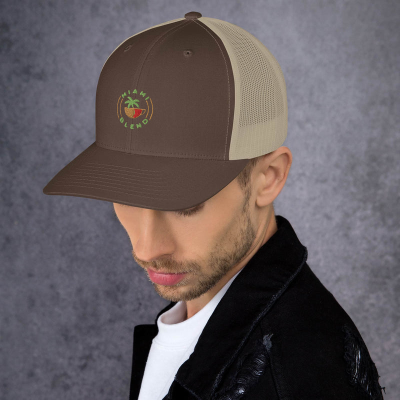 Miami Blend Trucker Cap - Round Logo