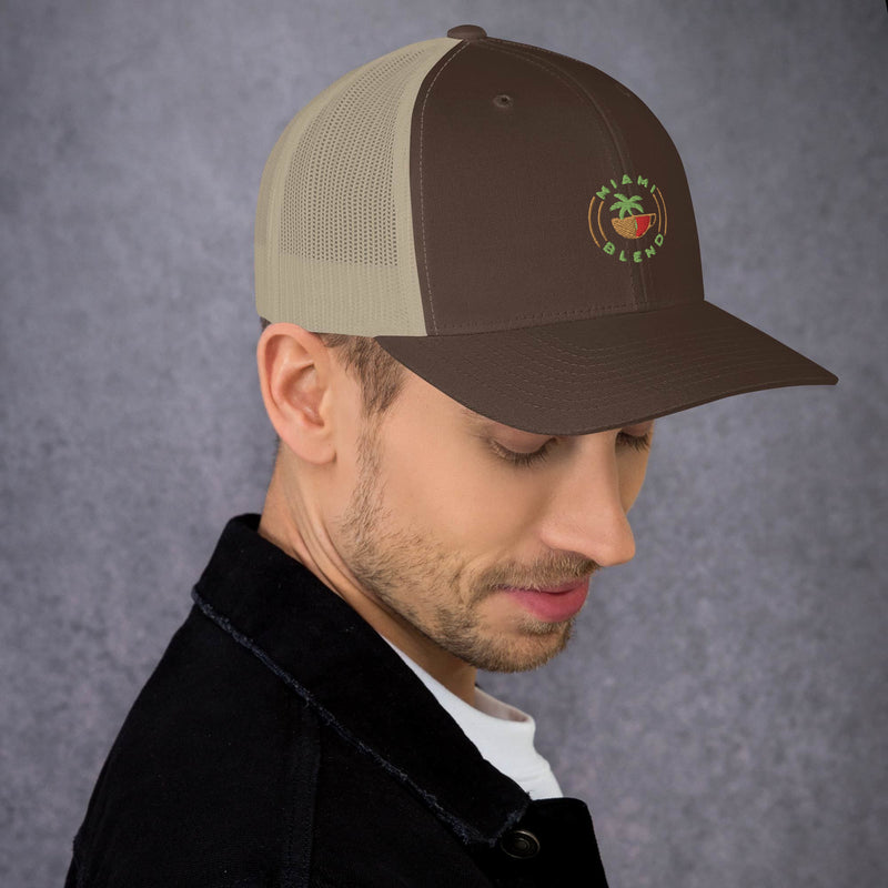 Miami Blend Trucker Cap - Round Logo