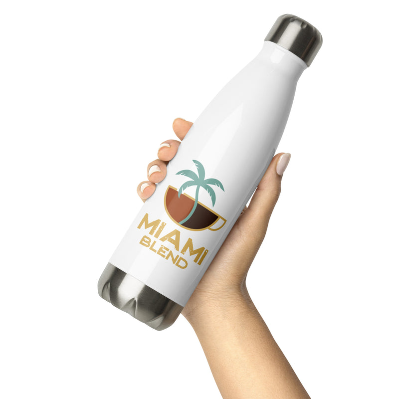 Miami Blend Stainless Steel Water Bottle - Main Logo