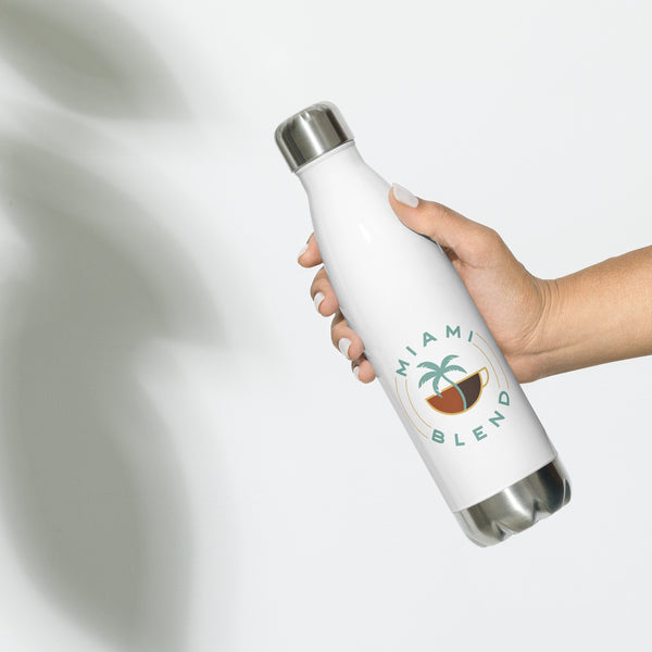 Miami Blend Stainless Steel Water Bottle - Round Logo